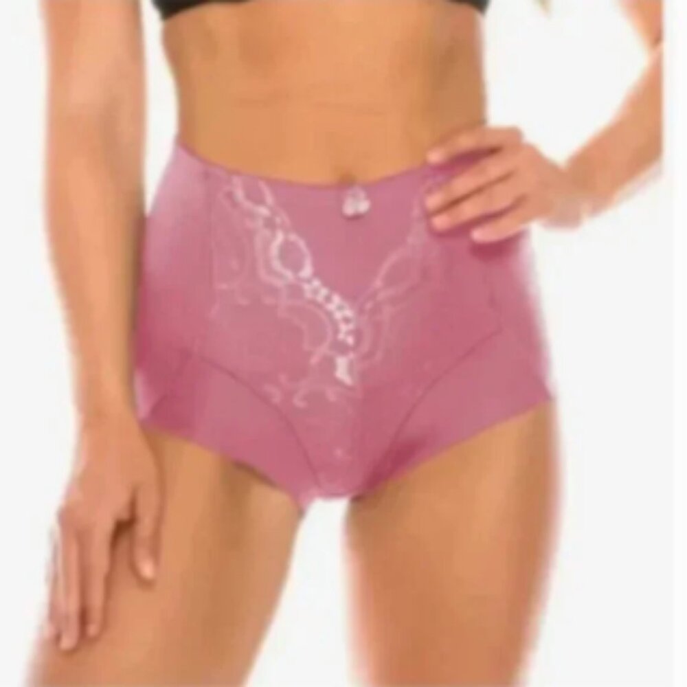 Hi Waist Microfiber Full Cover Brief / Purple / Large